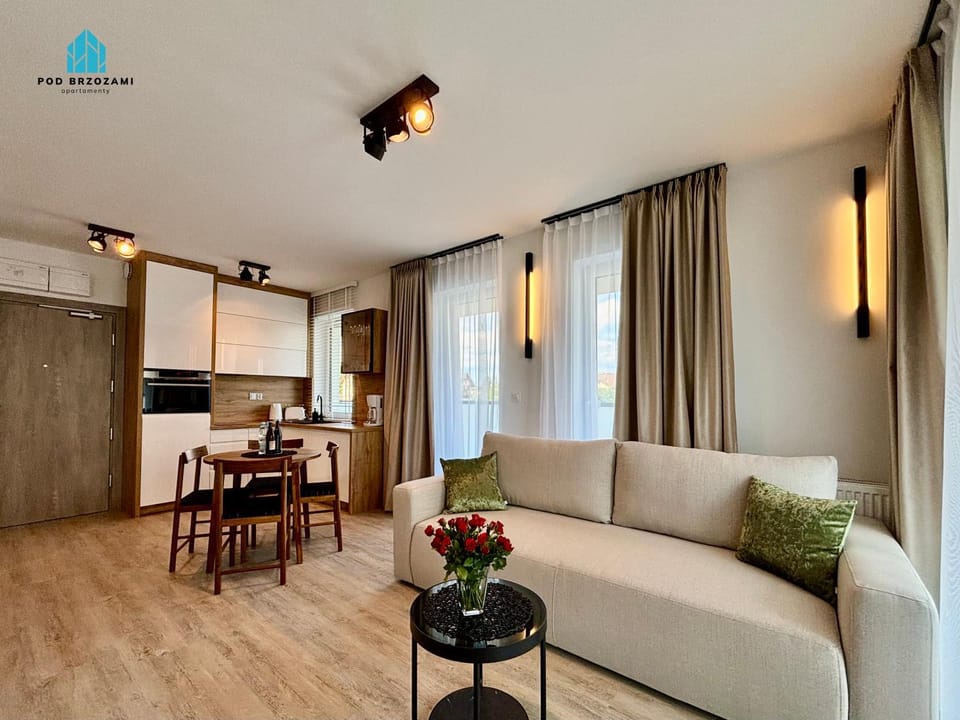 Kitchen or kitchenette, Living room, Seating area