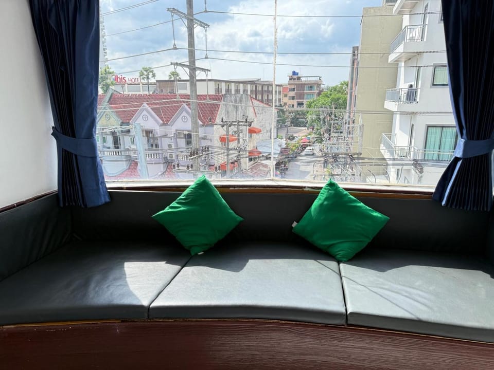 Living room, Seating area, City view