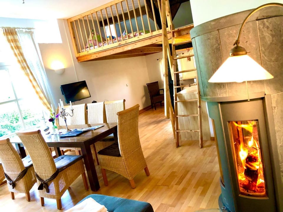 TV and multimedia, Kitchen or kitchenette, Living room, Seating area, Dining area, Evening entertainment, Family, Family, fireplace, fireplace