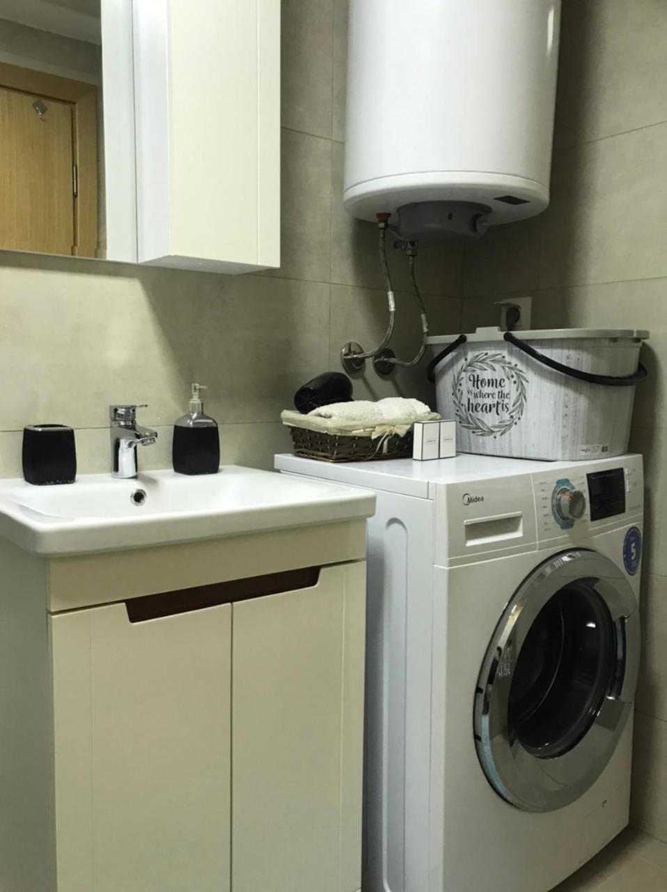 Bathroom, washing machine