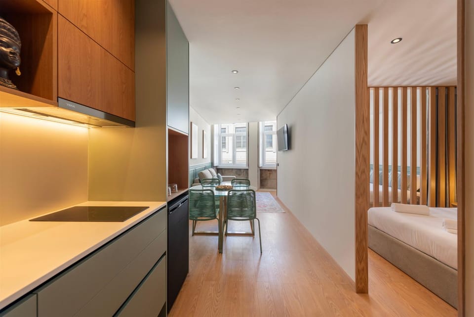 Kitchen or kitchenette, Living room, Dining area