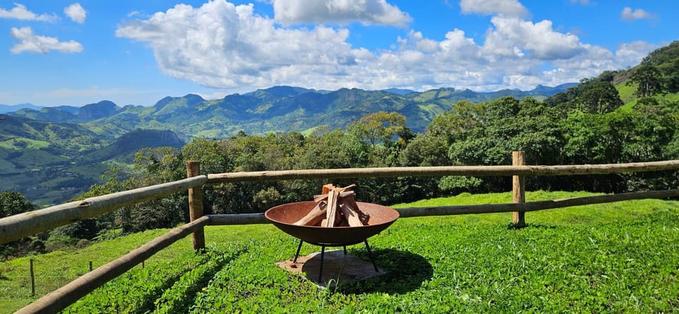 Garden view, Mountain view, fireplace
