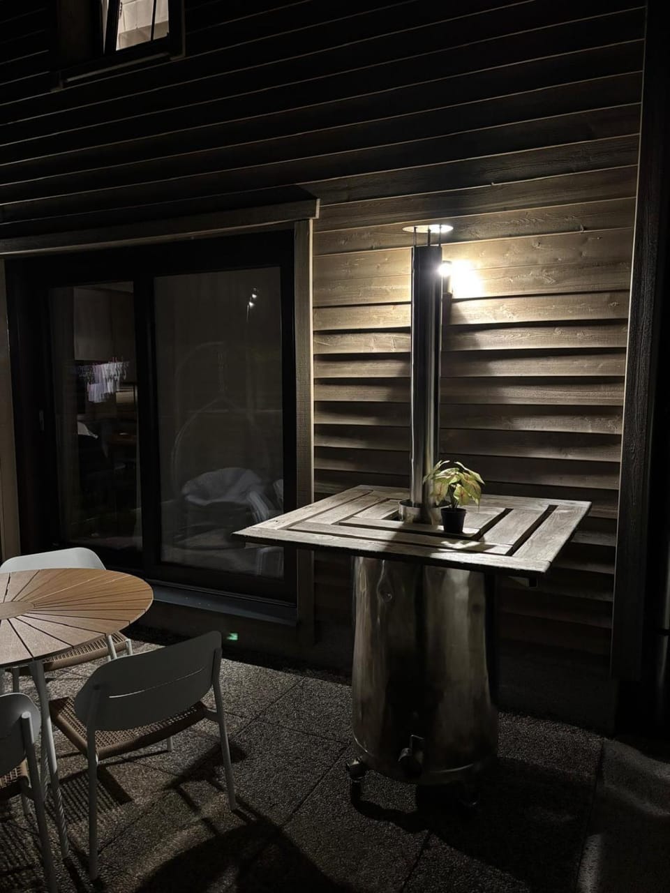 Night, Balcony/Terrace, Seating area
