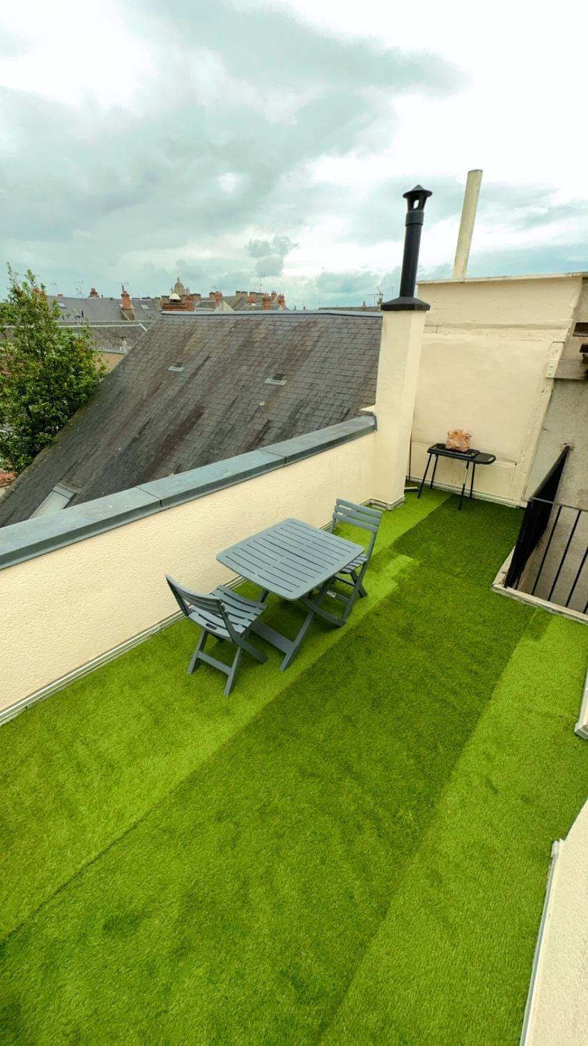 Le Rooftop - Terrasse vue Cathédrale - Netflix Apartment in Orléans