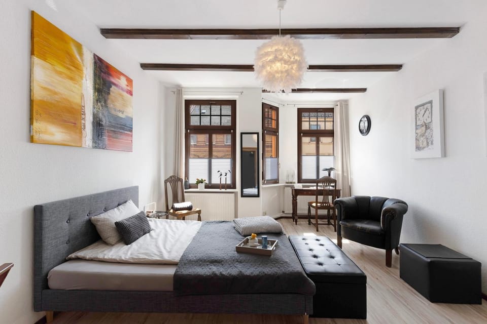 Property building, Living room, Bedroom