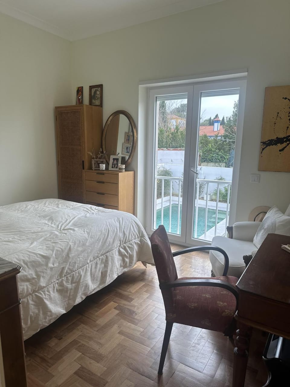Bed, Living room, Photo of the whole room, Seating area, Bedroom, Garden view, Pool view, wardrobe