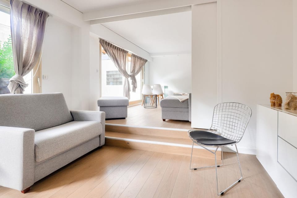 Bed, Living room, Bedroom