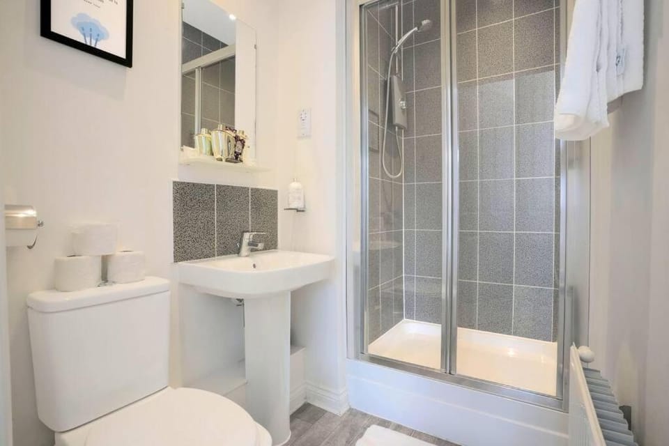 Shower, Toilet, Bathroom, towels