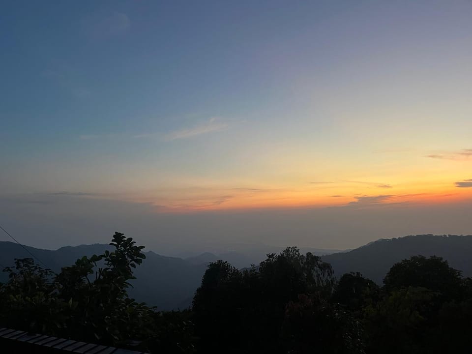 Natural landscape, Mountain view, Sunrise, Sunset