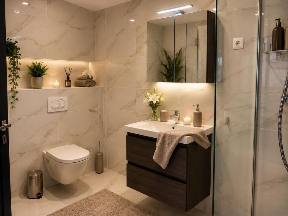 Shower, Bathroom, towels