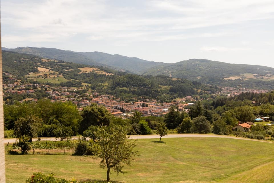 Nearby landmark, Natural landscape, Bird's eye view, Mountain view