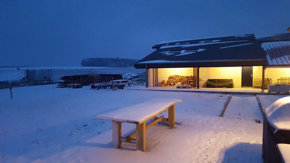 Property building, Natural landscape, Winter
