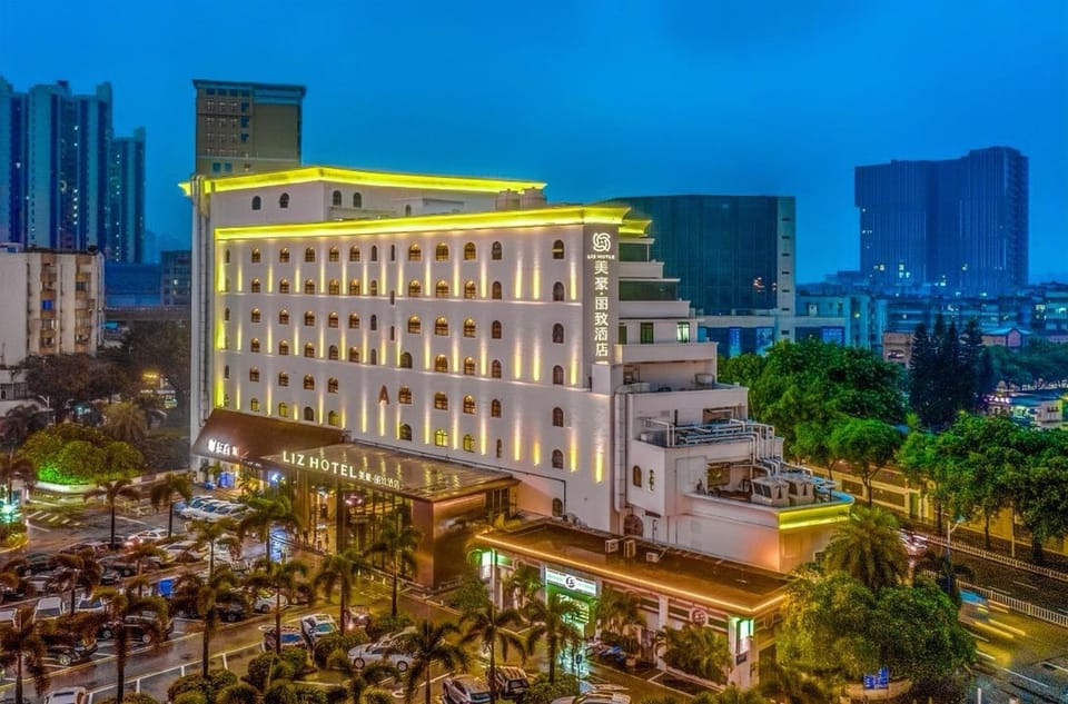 Property building, Night, City view