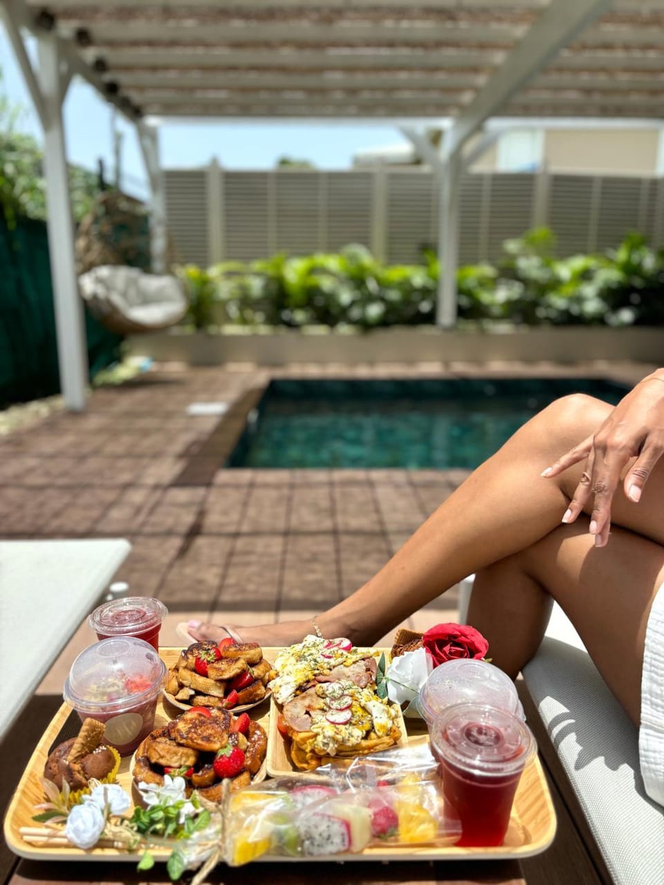 Balcony/Terrace, Food and drinks, Garden view