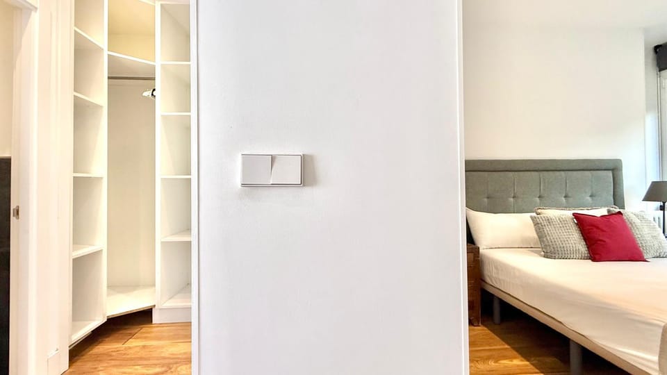 Bed, storage, wardrobe