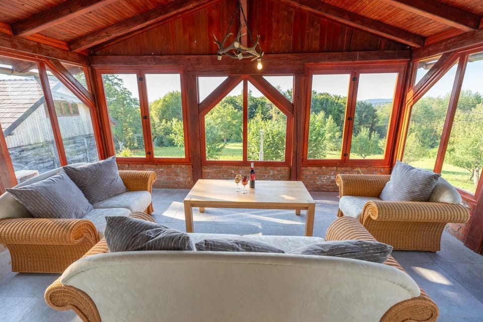 View (from property/room), Balcony/Terrace, Seating area, Garden view