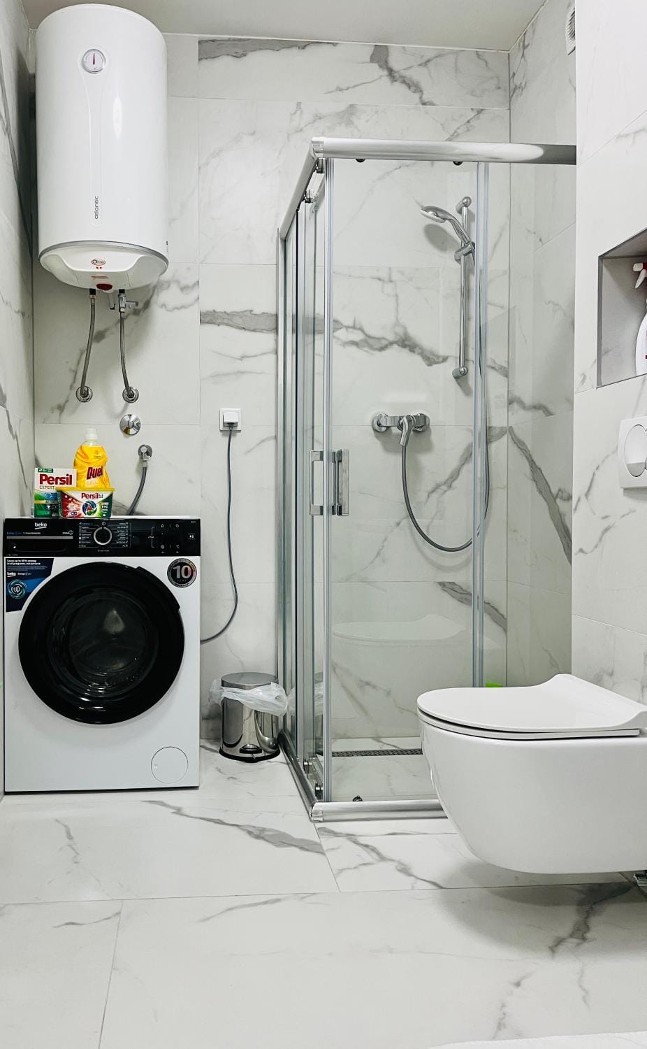 Shower, Toilet, Bathroom, washing machine