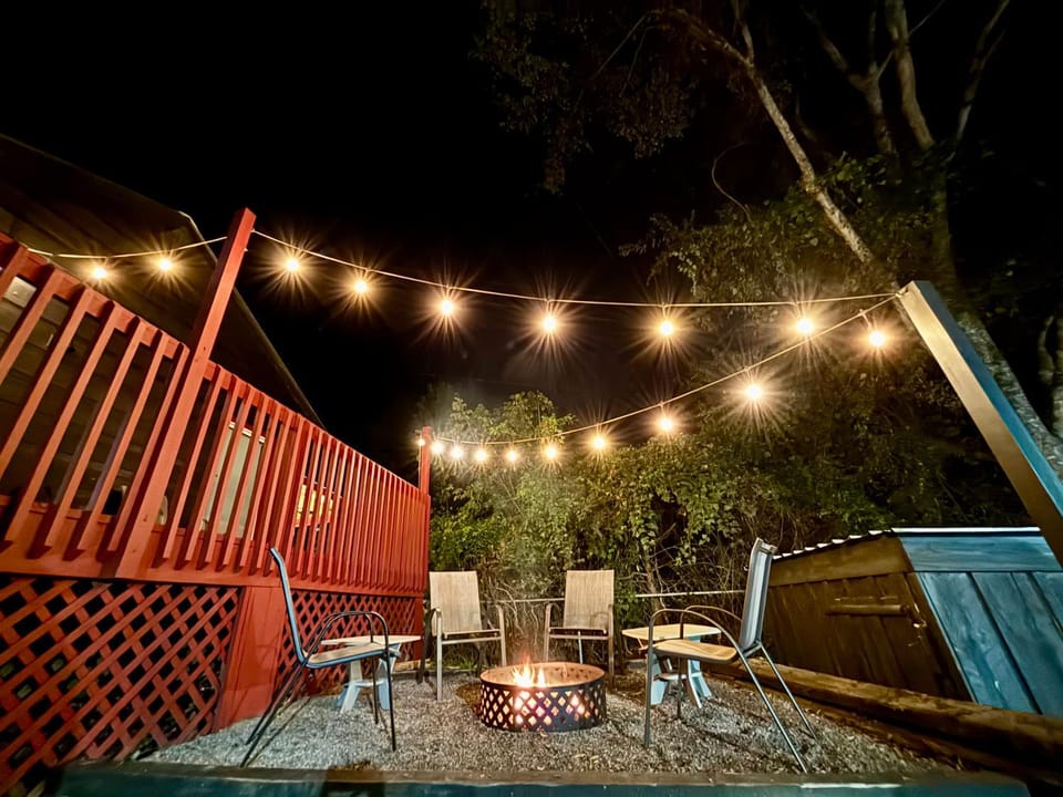 Property building, Patio, Night