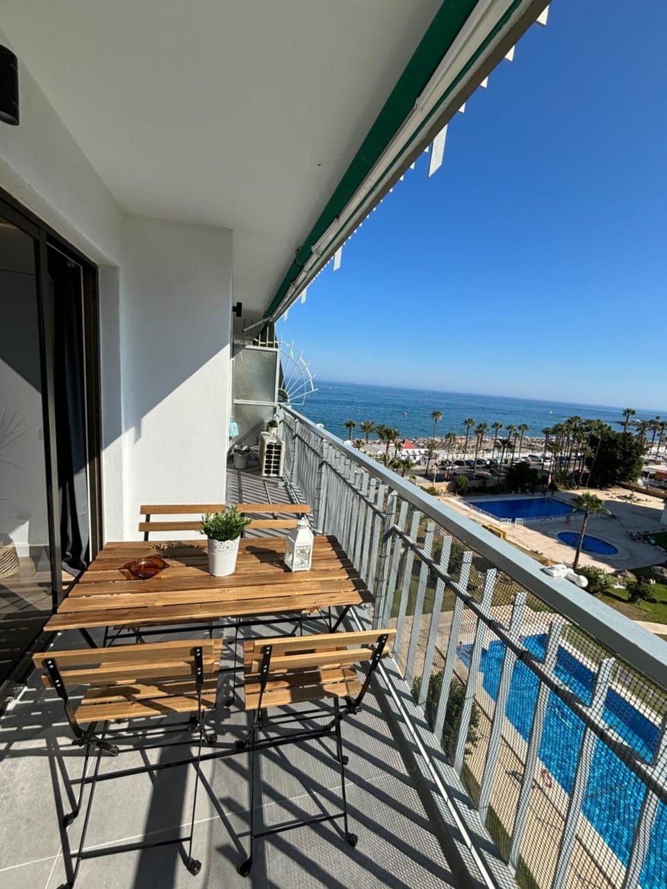 View (from property/room), Balcony/Terrace, Beach, Pool view, Sea view