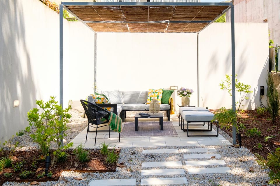 Patio, Garden, Garden, Seating area, Garden view
