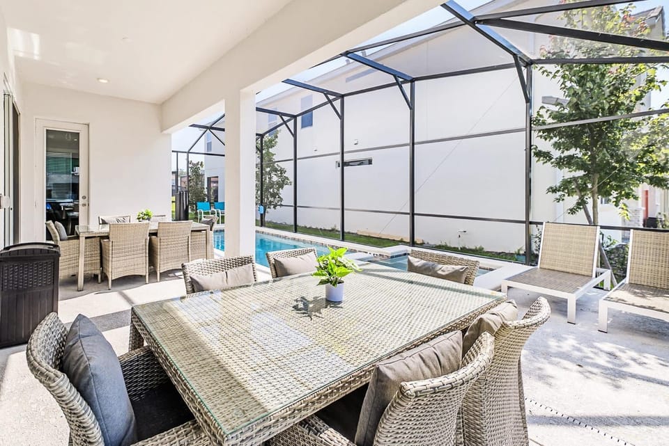Patio, Seating area, Dining area