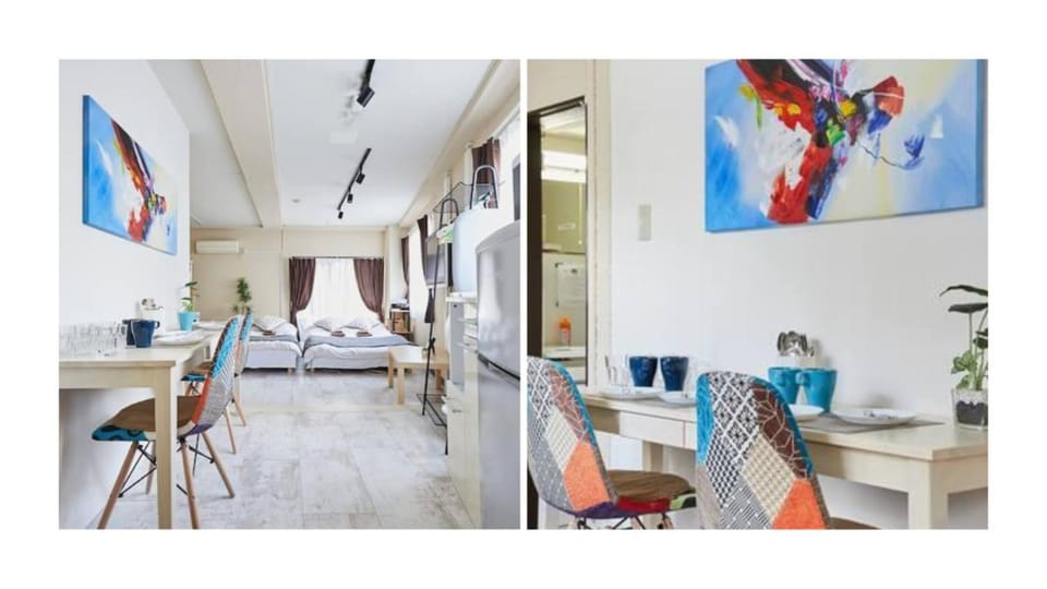 Living room, Dining area, Bedroom