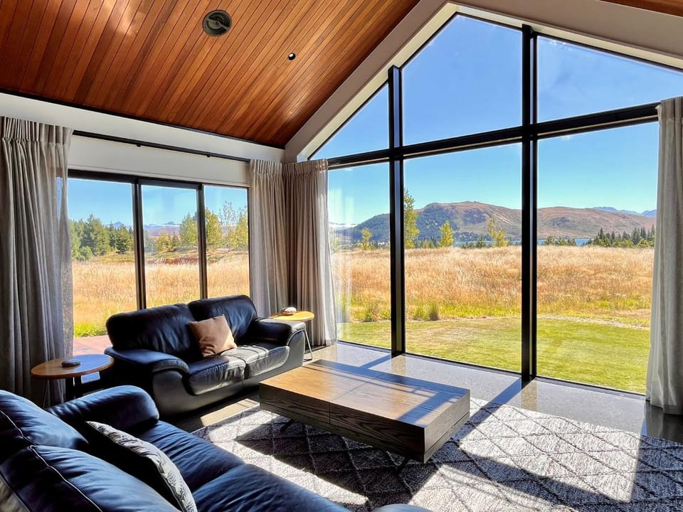 TV and multimedia, Living room, Seating area, Lake view, Mountain view