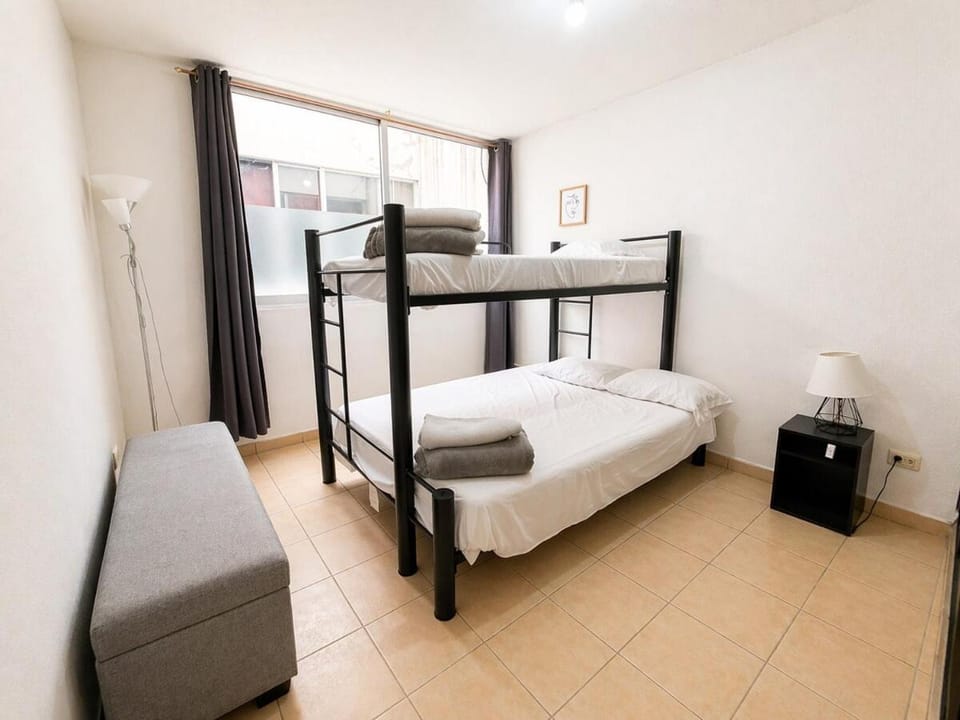 Bed, Photo of the whole room, Bedroom, bunk bed, hair dresser