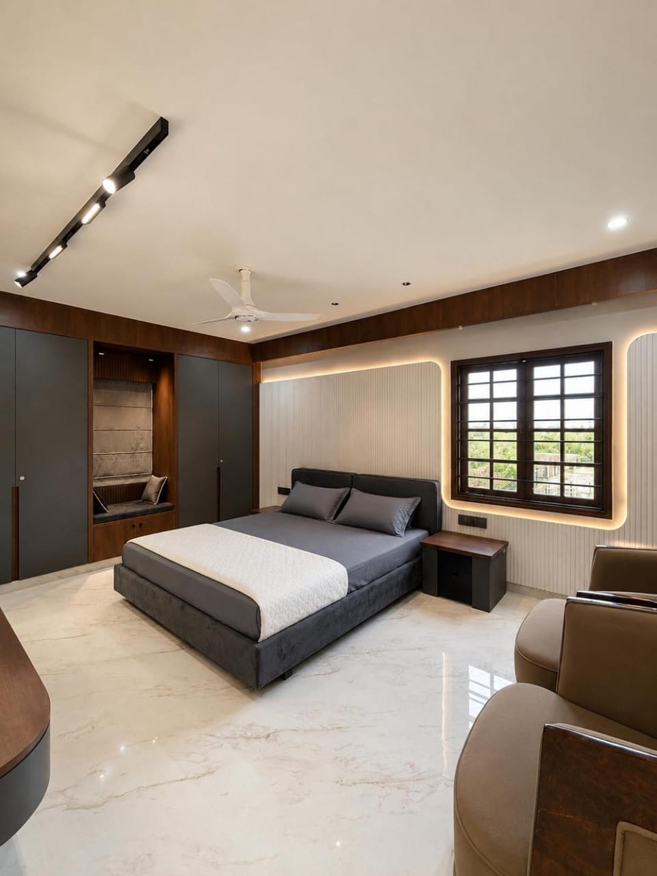 Bed, Bedroom, wardrobe