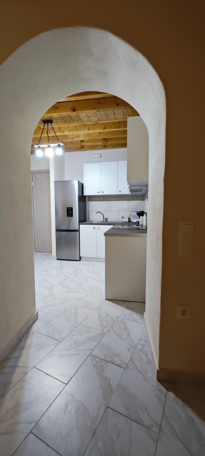 Kitchen or kitchenette, oven, stove