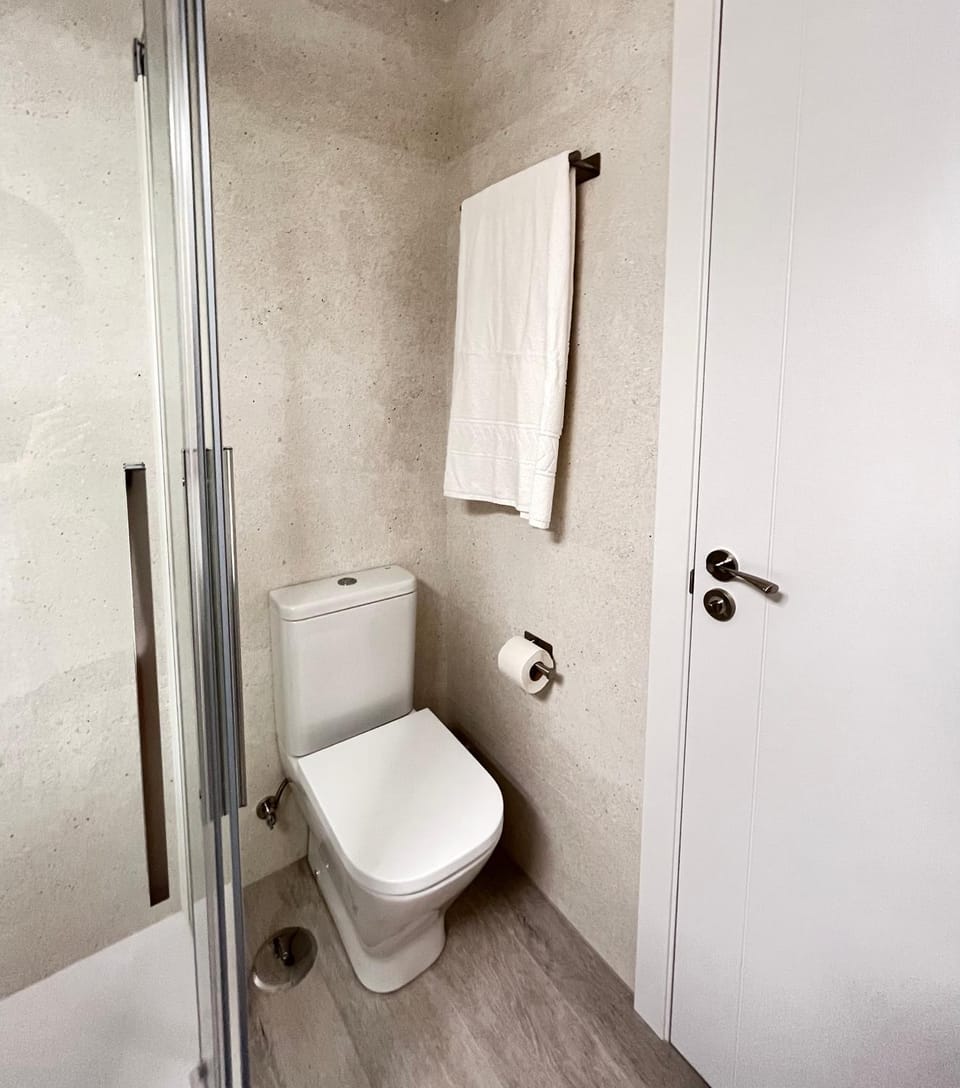 Toilet, Bathroom, towels
