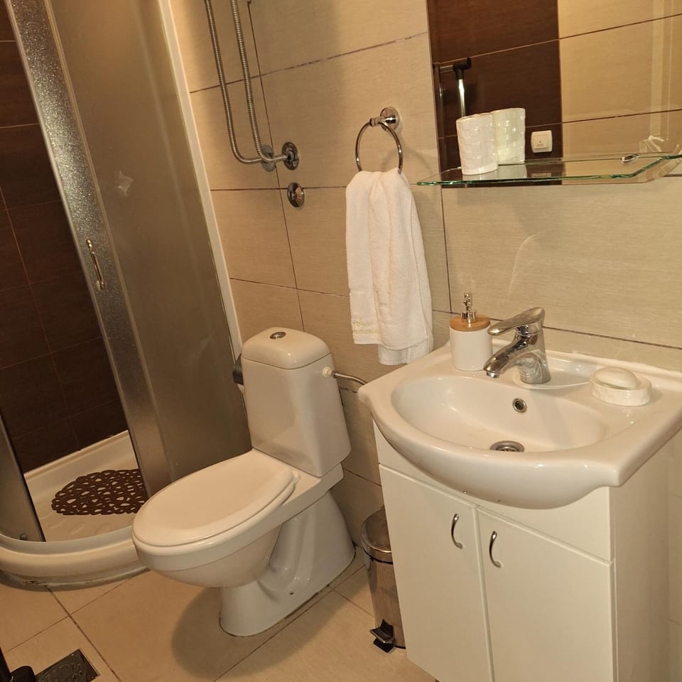 Shower, Toilet, Bathroom, towels