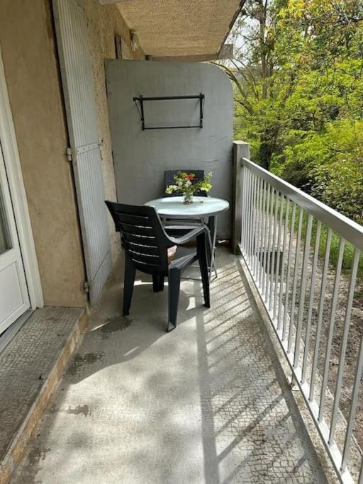 T 1 avec terrasse face rivière à 1 min des thermes Apartment in Gréoux-les-Bains