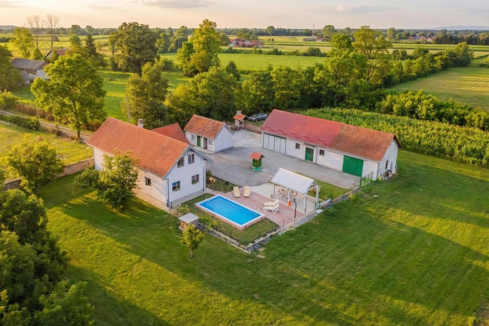Spring, Bird's eye view, Garden view, Pool view