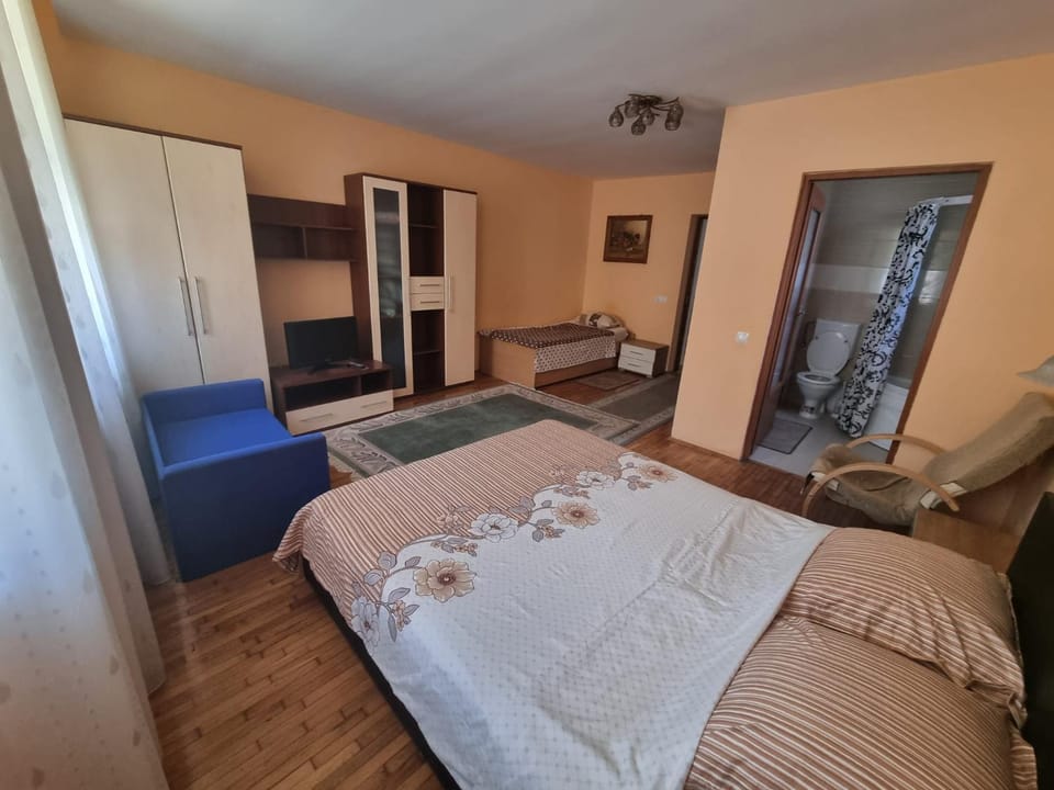 Bed, TV and multimedia, Photo of the whole room, Bedroom, towels, wardrobe