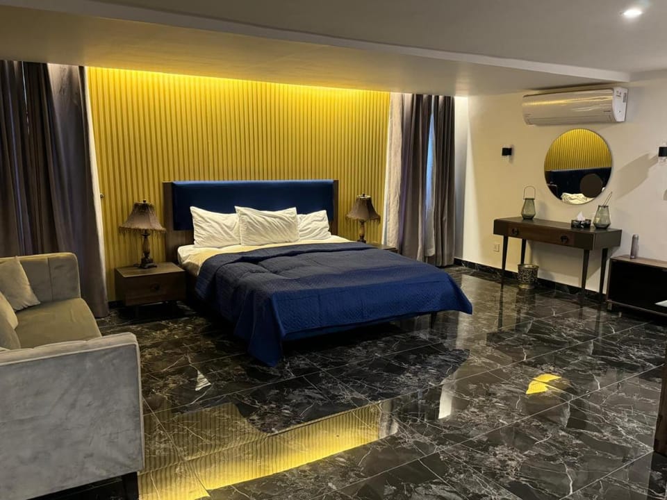 Bed, Bedroom, air conditioner
