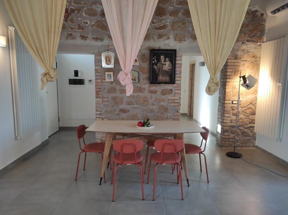 Dining area, air conditioner