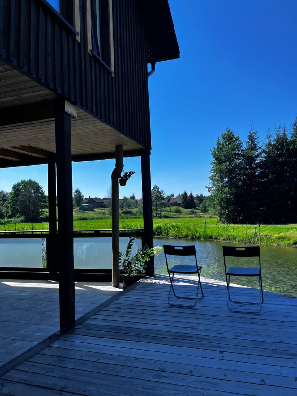 Patio, Natural landscape, Balcony/Terrace, Lake view