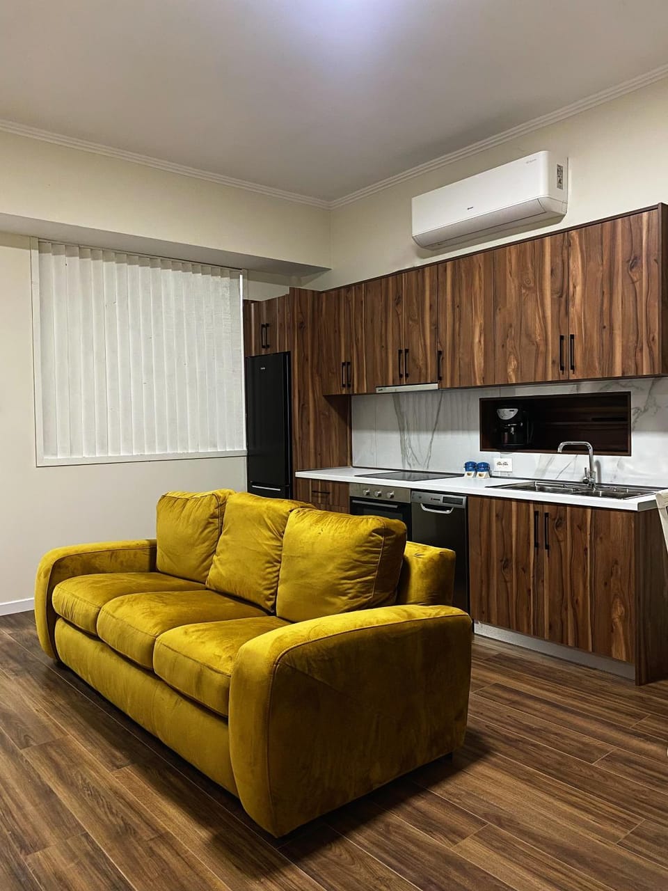 Living room, kitchen