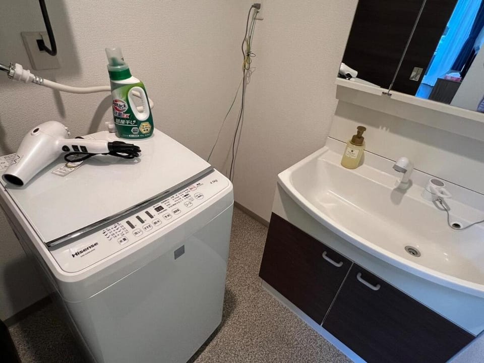 Bathroom, washing machine