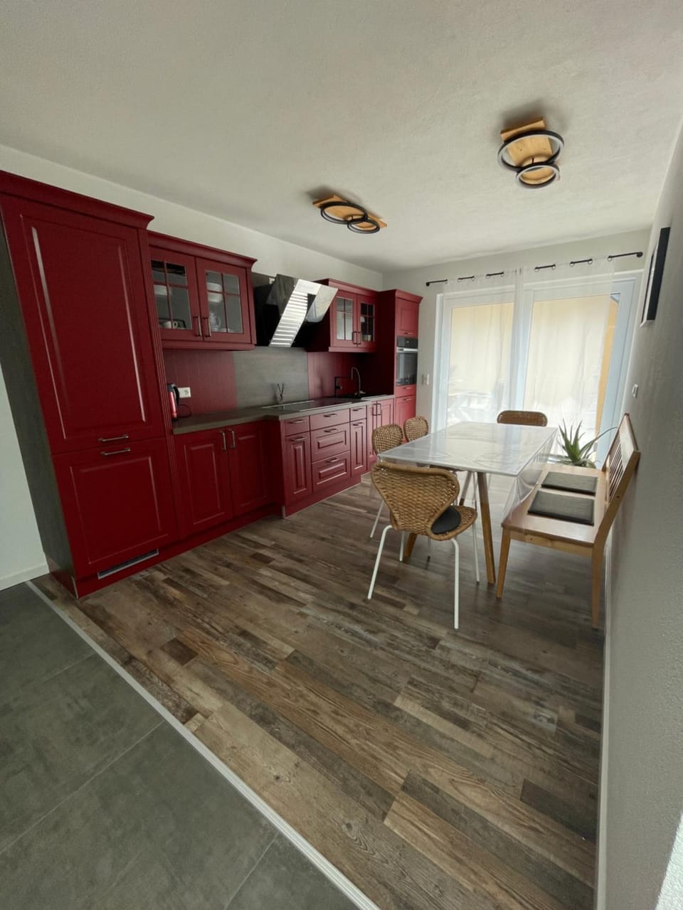Kitchen or kitchenette, Living room
