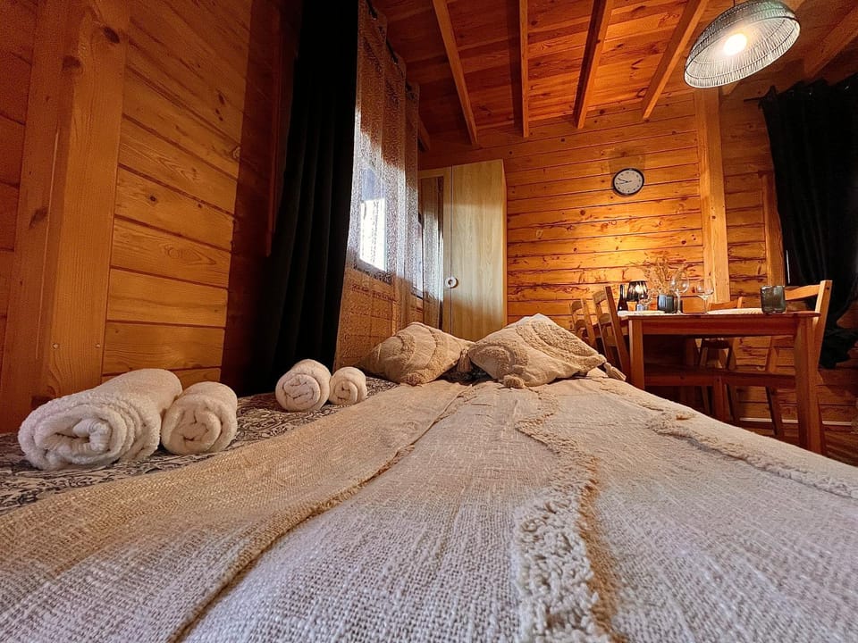 Bed, Photo of the whole room, towels