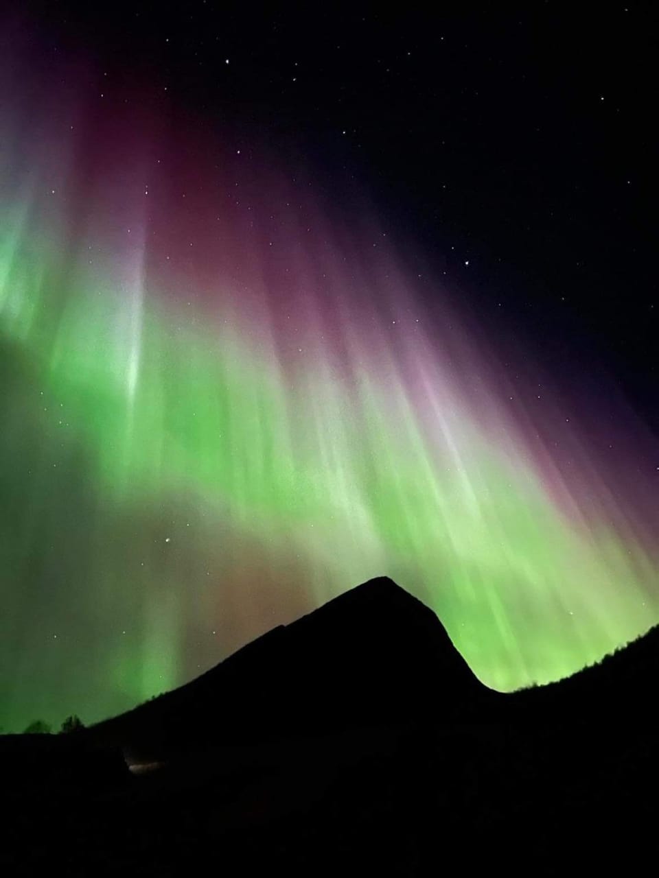 Night, Natural landscape, Mountain view