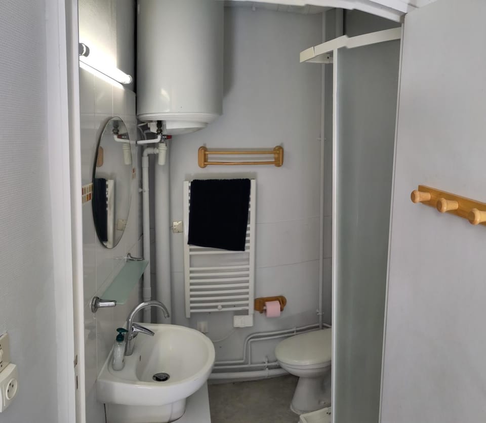 Shower, Toilet, Bathroom, towels