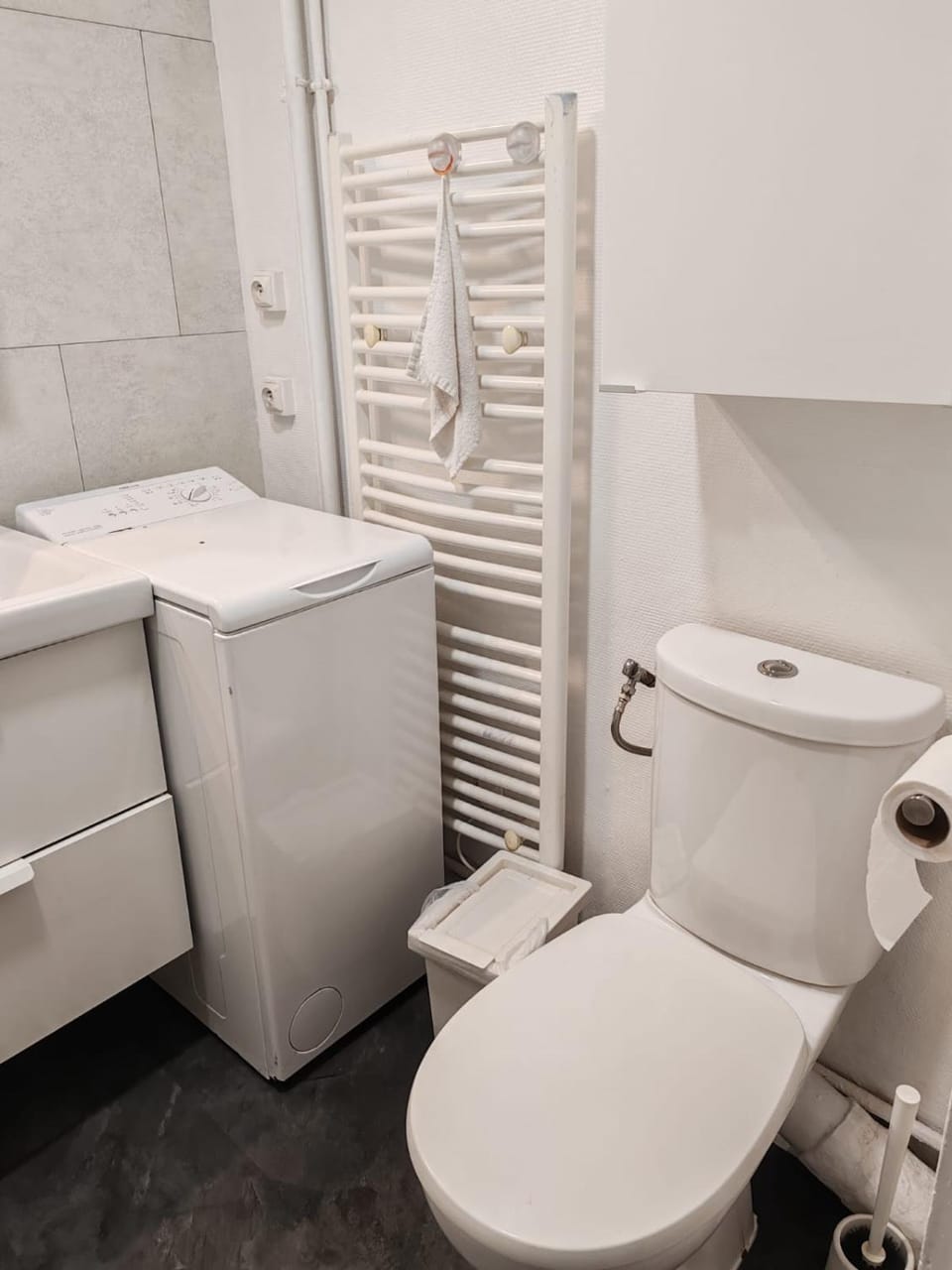 Toilet, Bathroom, washing machine