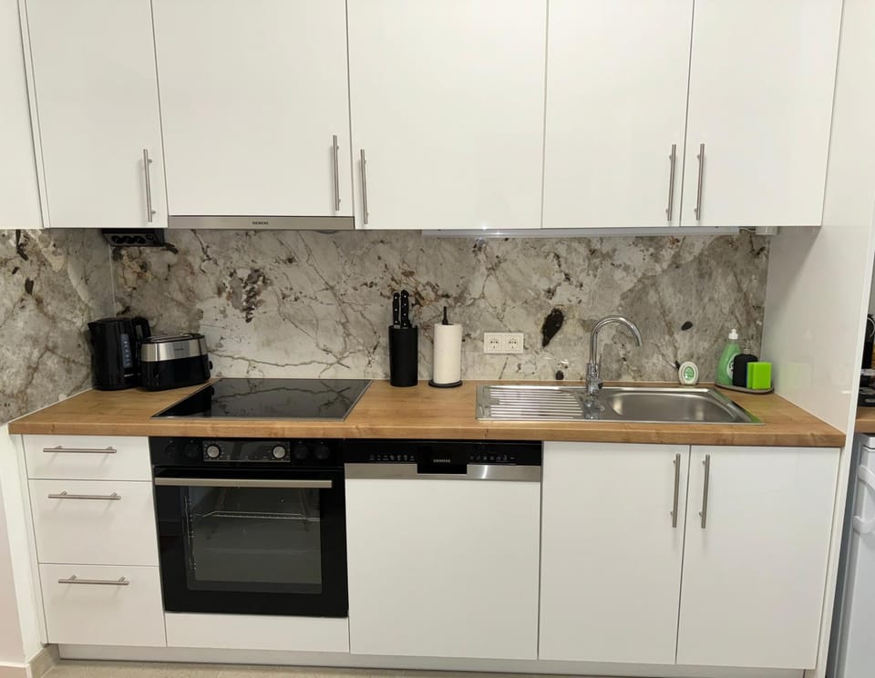 Coffee/tea facilities, Kitchen or kitchenette, dishwasher, oven, stove, toaster, towels, kitchen