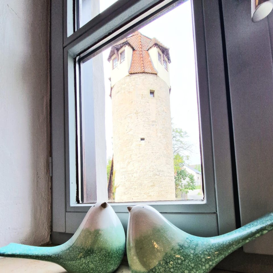 Ferienhaus am hohen Turm in Sulzfeld am Main, Parkplatz, Terrasse, Kaffee, Playstation, WLAN House in Bavaria