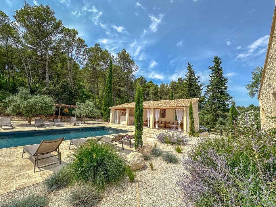 Natural landscape, Garden view, Pool view