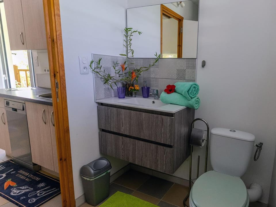 Bathroom, towels