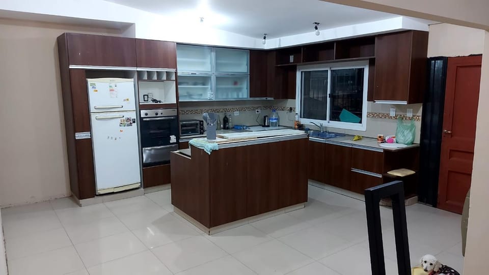 Kitchen or kitchenette, oven, stove